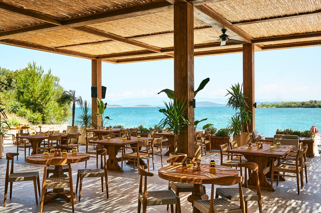 beautiful outdoor seating on the deck of the Hyde Beach Club