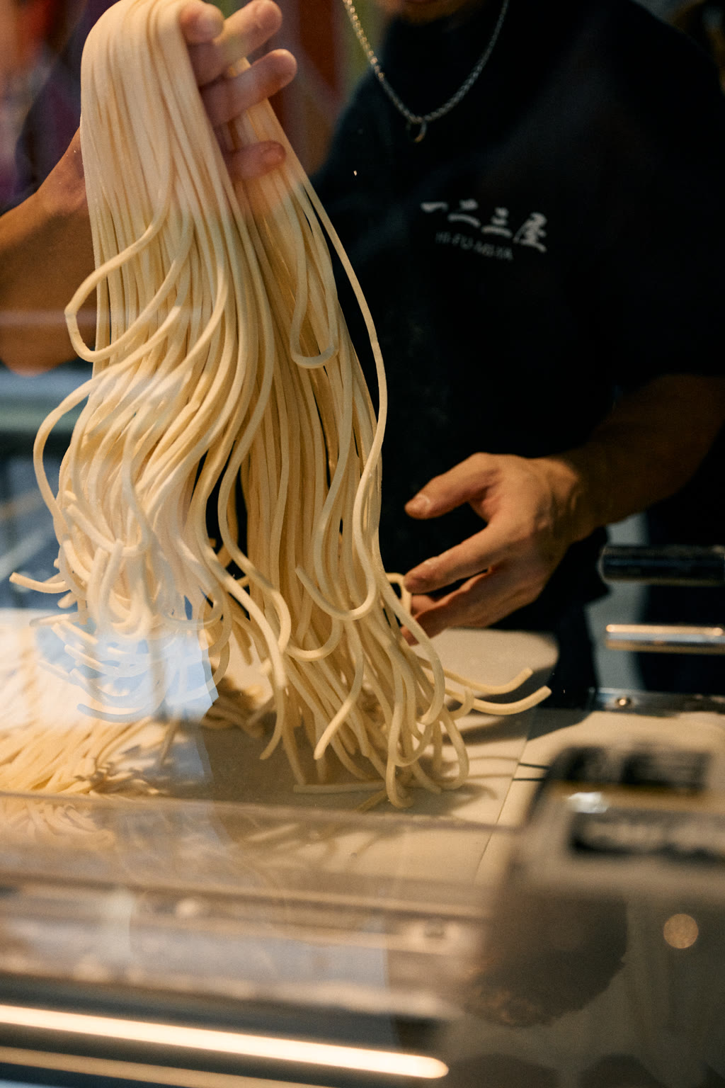 image of noodles being prepared to cook